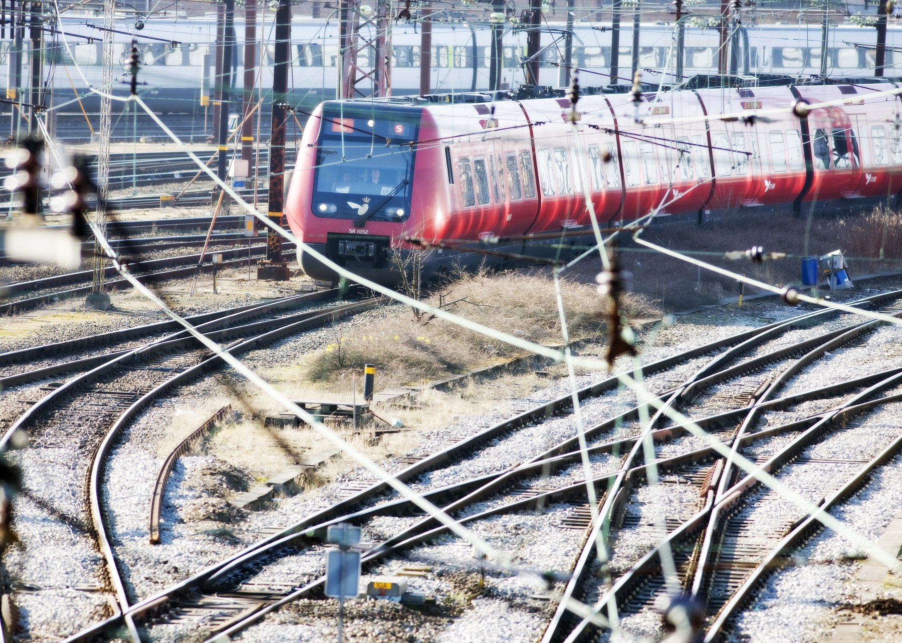 S-tog ved Københavns Hovedbanegård.