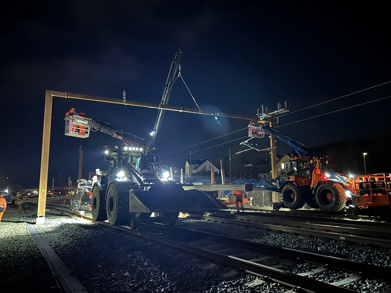 Elektrificeringsarbejde mellem Fredericia og Aalborg Lufthavn