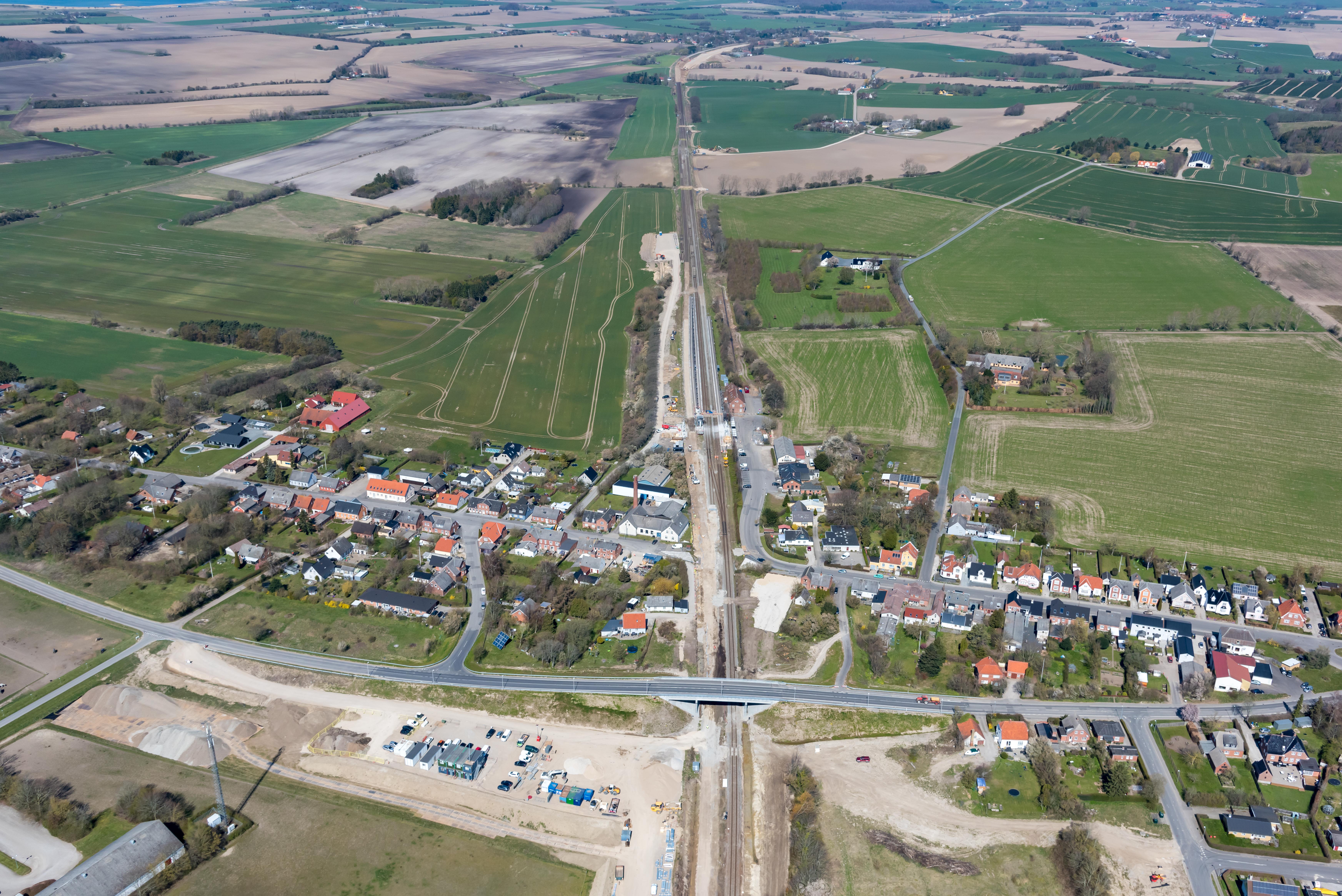 luftfoto af Lundby april 2019