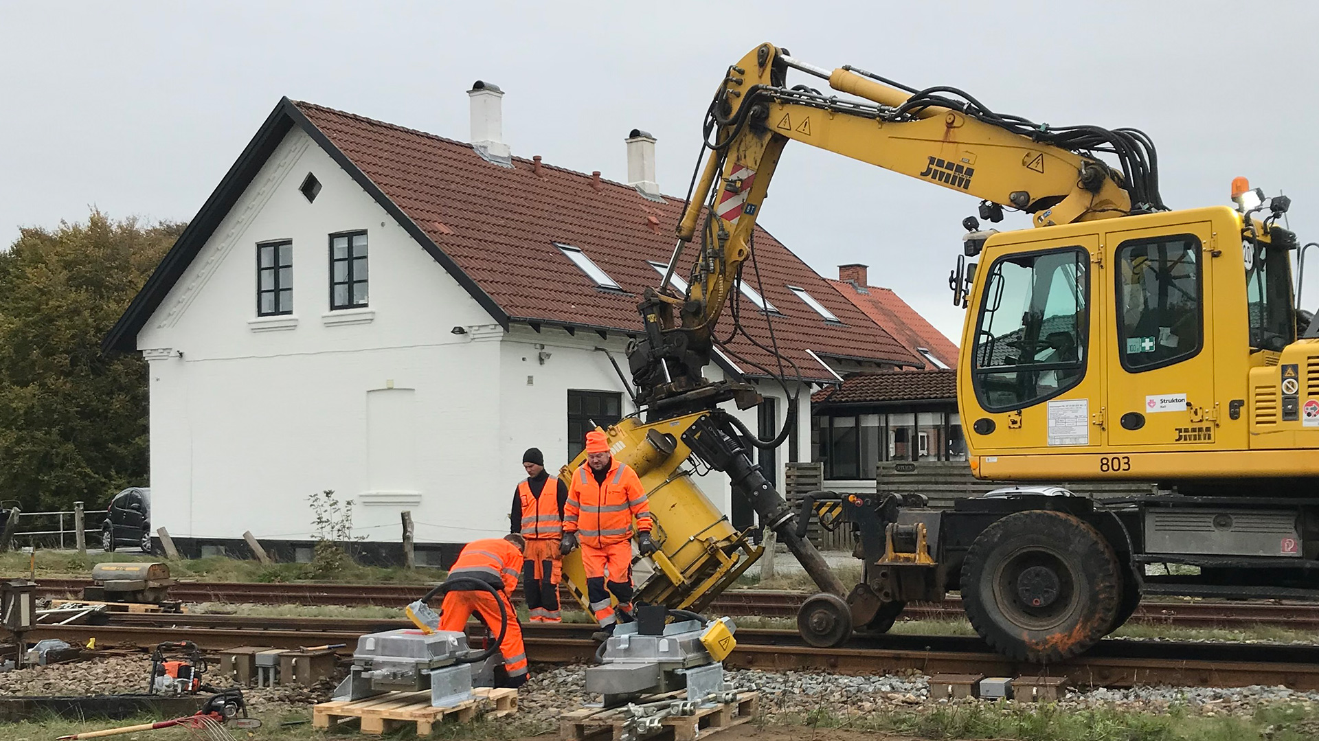 Banedanmark gør strækningen mellem Langå og Struer klar til det nye signalsystem.