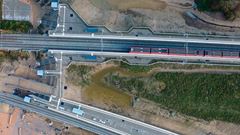 Favrholm Station fra oven