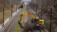 Sporarbejde på Østfyn.