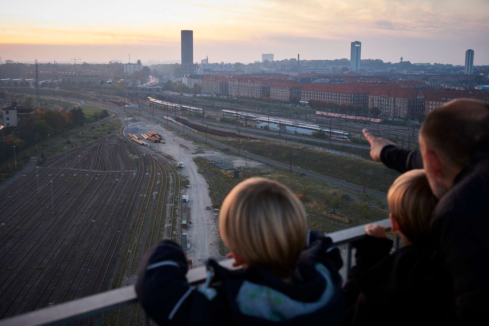 Udsigten fra Banedanmarks trafiktårn
