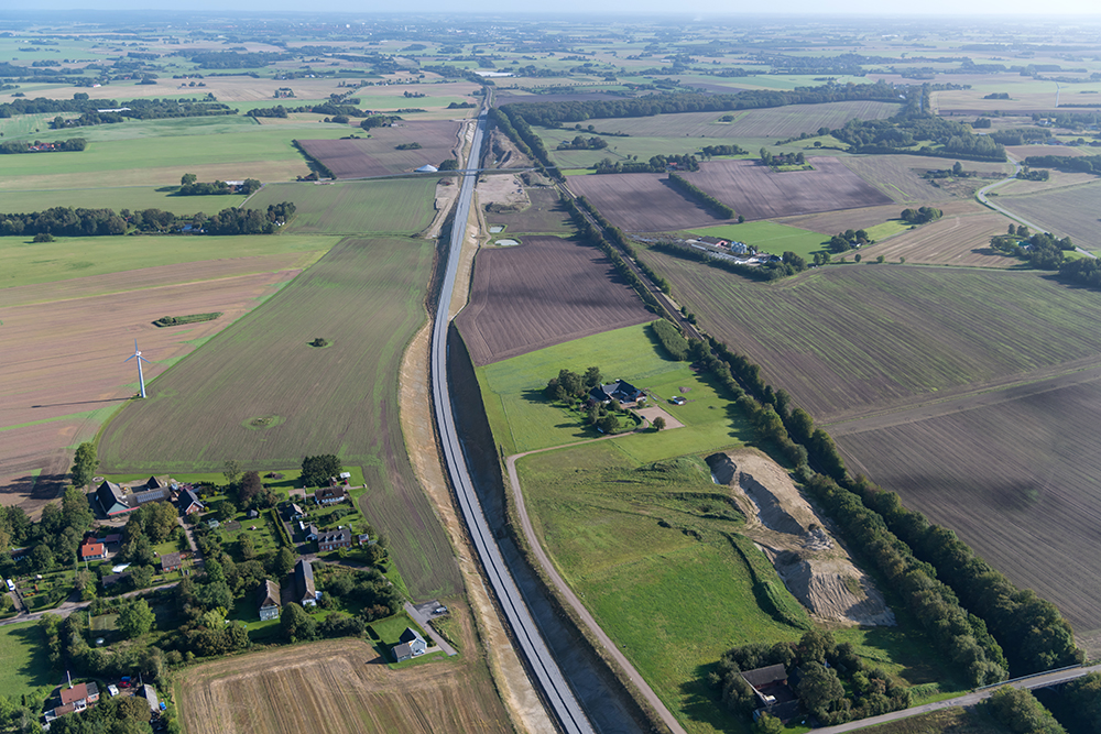 Luftfoto Ringsted-Femern Banen