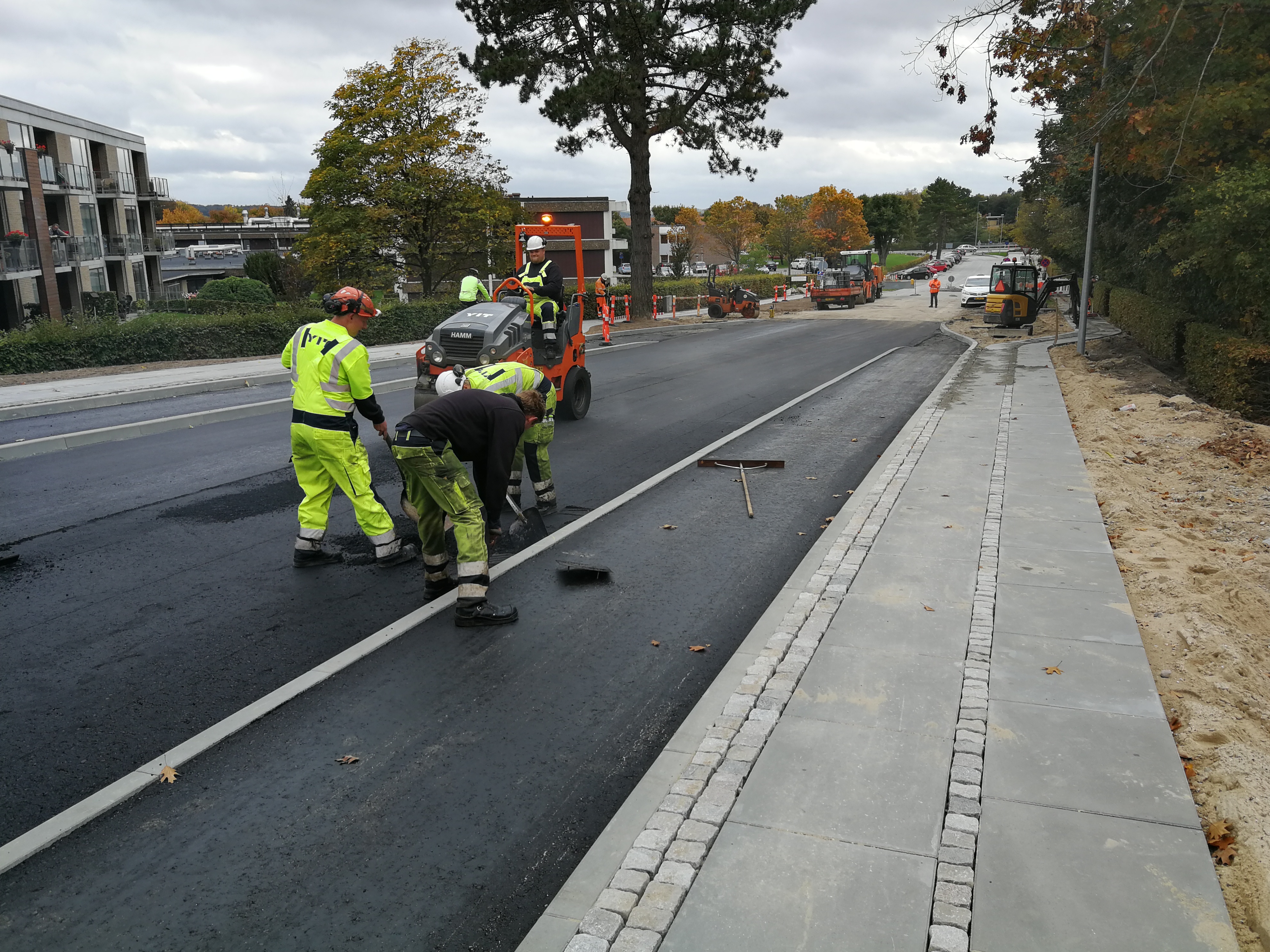 Broarbejde på Parkboulevarden i Randers