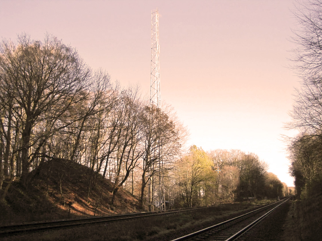Mast i landskab