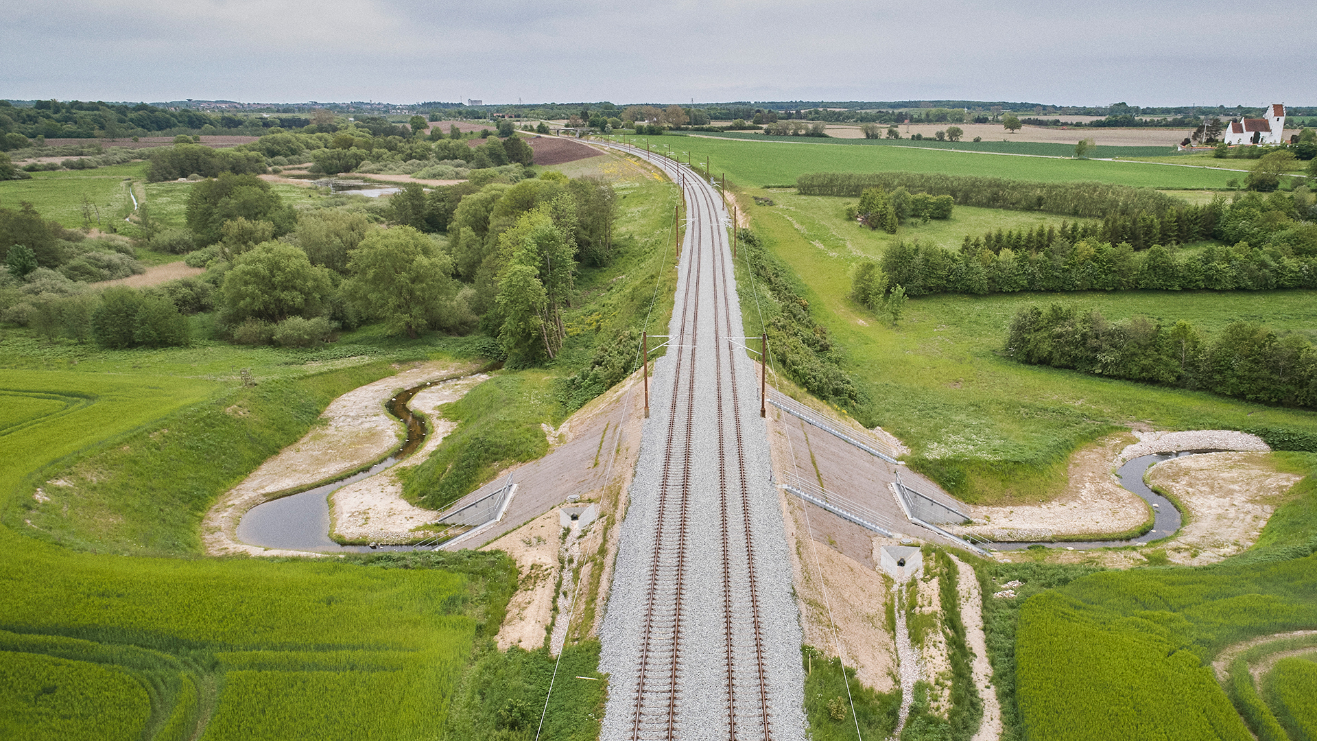 The Ringsted-Fehmarn Line north of Næstved