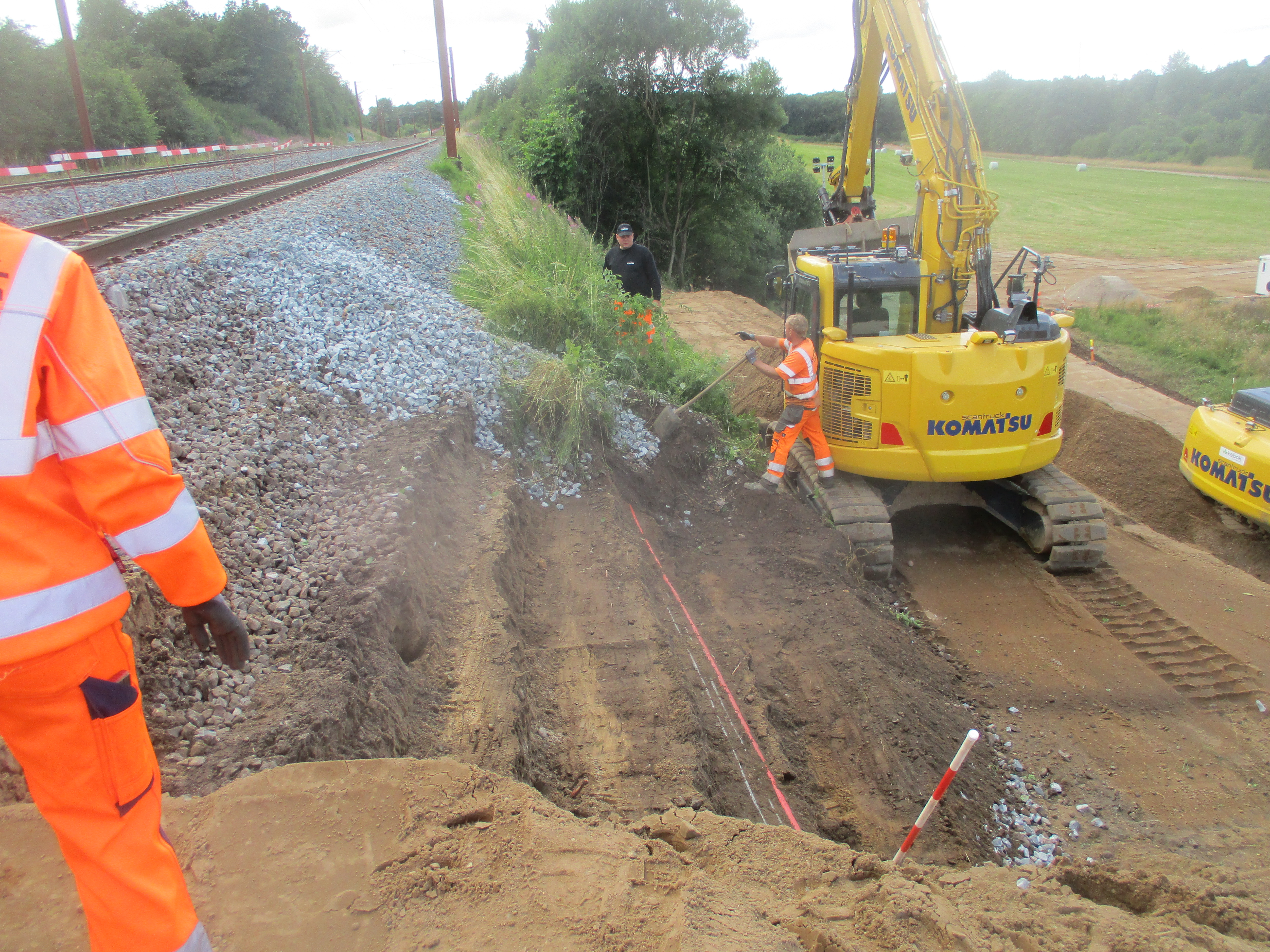 Dæmningsskred ved Lunderskov
